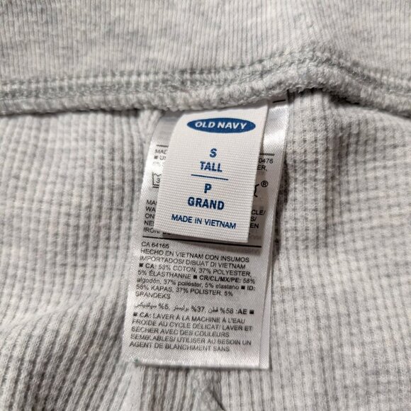 Old Navy waffle pajama PJ leggings light grey size small tall - Picture 3 of 11